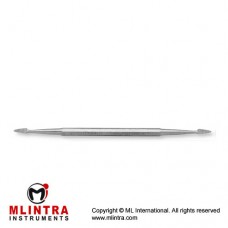 Nail File D/E Medium Tip - Fine / Coarse Cut Stainless Steel, 15.5 cm - 6"